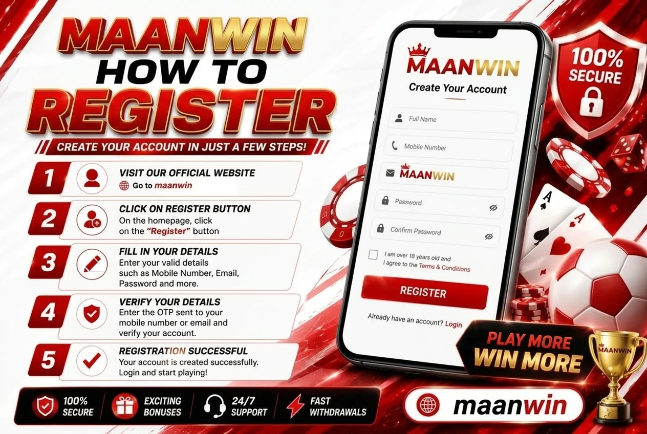 Maan Win Register – Online Account Sign-Up & Mobile Verification Screen